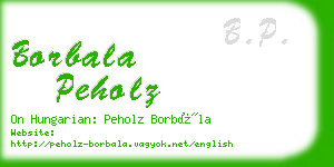 borbala peholz business card